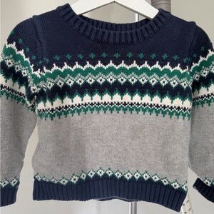 Janie and Jack Navy Knit Sweater